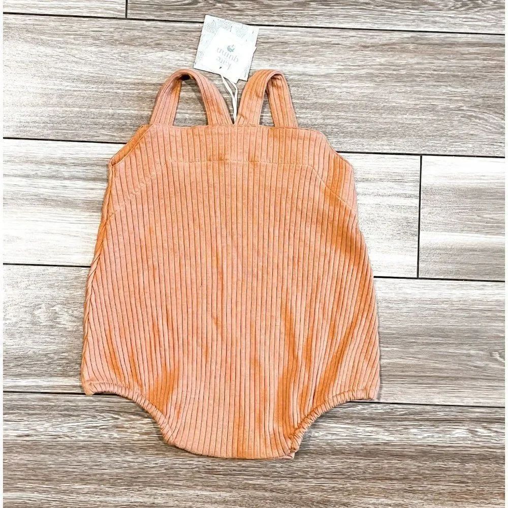 NWT! Kate Quinn Ribbed Shortie Romper, Size 18-24M
